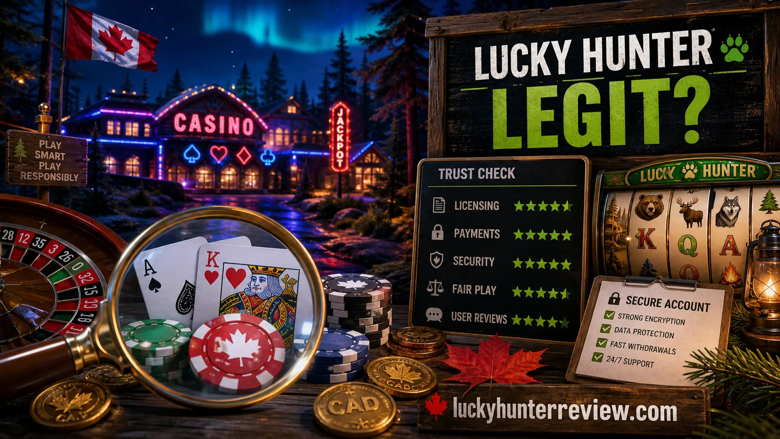 Is Lucky Hunter Casino Legit? content banner