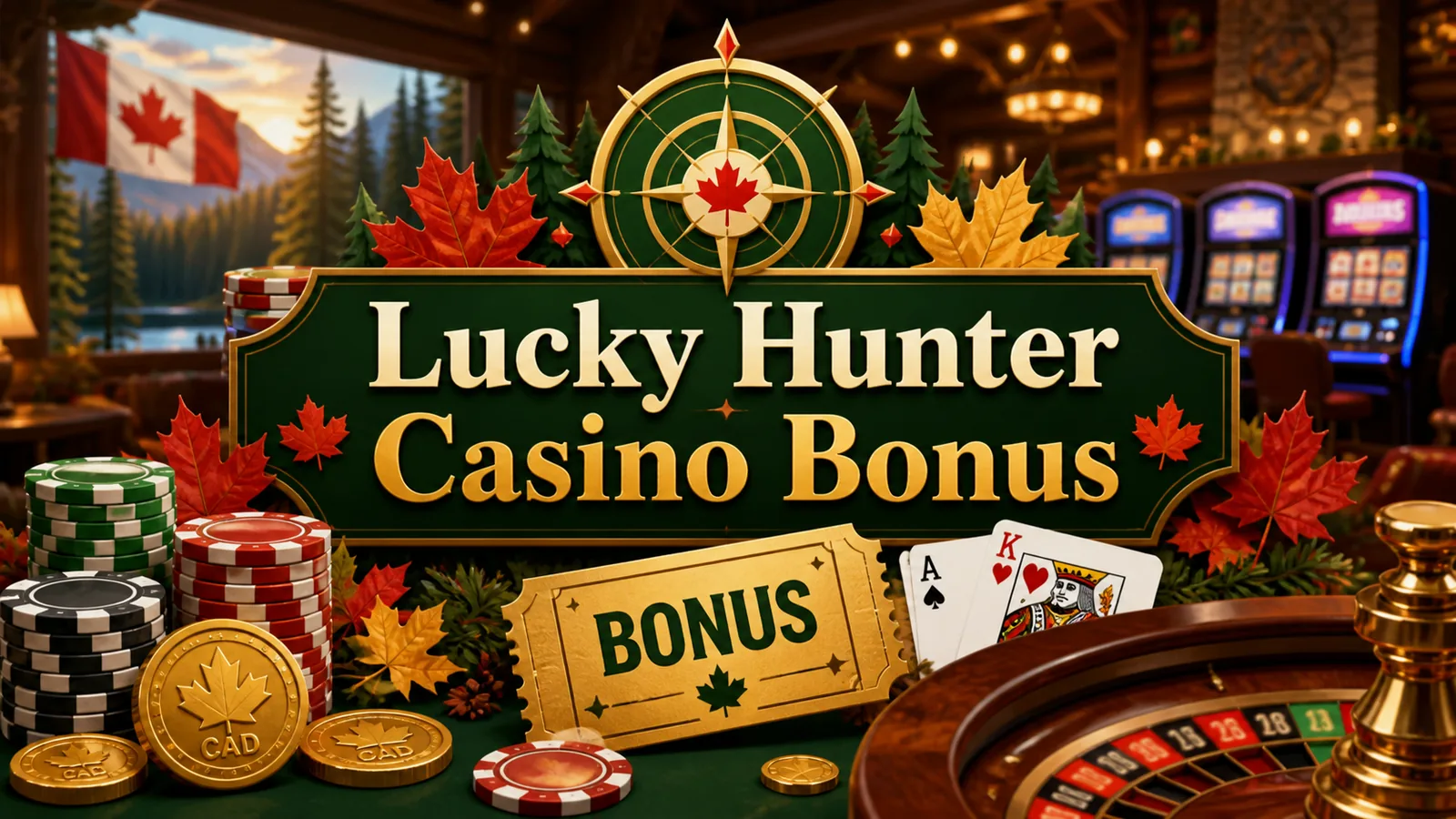 Lucky Hunter Casino Bonus content banner