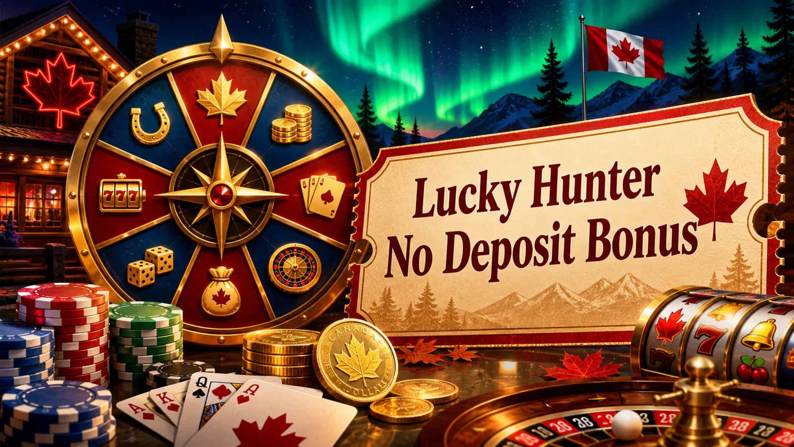 Lucky Hunter No Deposit Bonus content banner